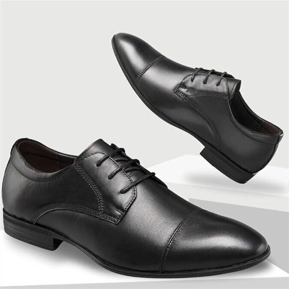 Derossi Oxford Shoes Men Eur Size 43 Black Leather Lace Up Rubber MADE IN ITALY main image 4